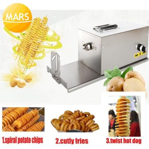 Electric Spiral Potato Cutter High Quality Automatic Tornado Slicer Potato Chip Vegetable Slicer Twister Machine