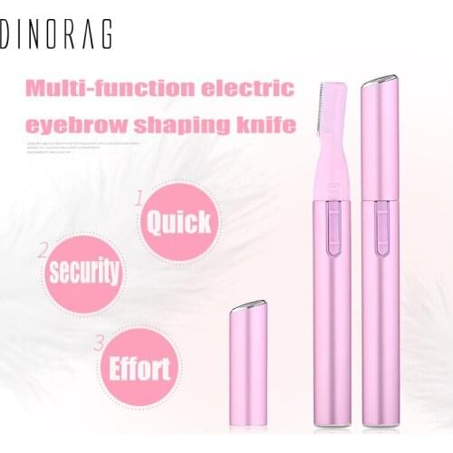 1Pcs Womens Razors Electric Eyebrow Trimmer Portable Eyebrow Epilator Shaping Knife Hair Shaver Hair Removal Beauty Tool
