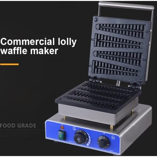 Hot Sale High Quality Electric Lolly Waffle Maker 4 pcs Waffle Stick Baking Machine Fish Scale Cake Machine for Commercial Used