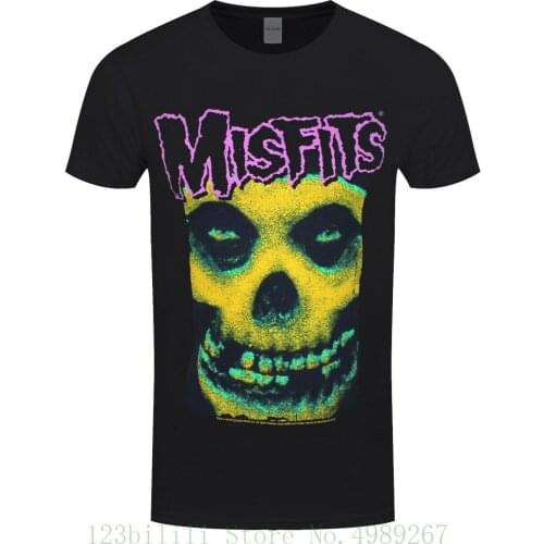 The Misfits T Shirt Colour MenS Black Round Neck Best Selling Male Natural Cotton Shirt