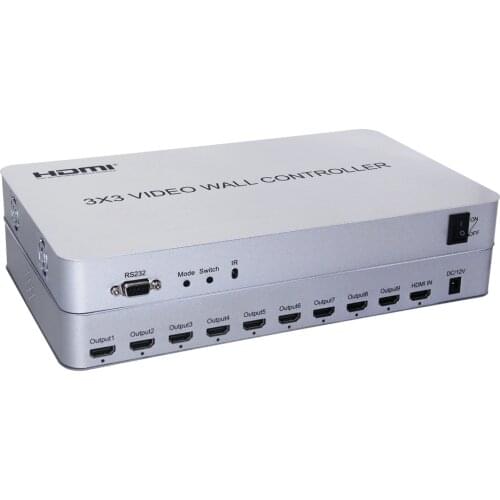 Video Wall controller 3 x 3 video Wall Processor