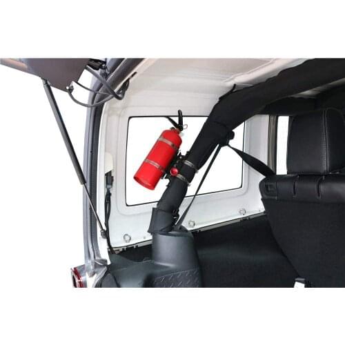 Fire Extinguisher Mount Holder Brackets Adjustable Quick Release Roll Bar Universal Vehicle For Jeep JL Wrangler 2018++，JK 07-17