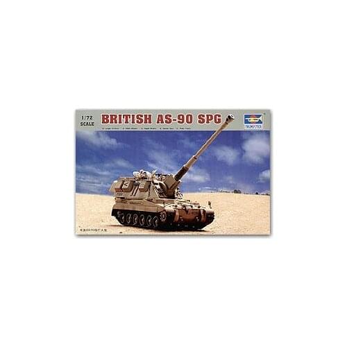 Trumpeter 1/72 scale tank models 07221 British Army AS-90 155mm self-propelled howitzera