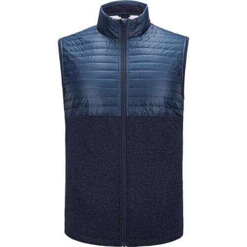 Mens Spring Outdoor Casual Stand Collar Padded Vest Lightweight Leisure skin-friendly Clothing for Sport Hiking Camping