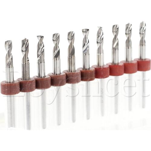 Tungsten Carbide Micro Drill Bits Set Drill Press Dremel drill bits set 1/8 Shank 2.95mm Cut Dia 10PCS