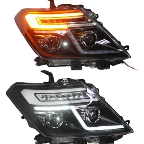 For NISSAN Patrol Infiniti QX56 LED Head Light Angel Eyes 2010--2014 Year Black Housing V2