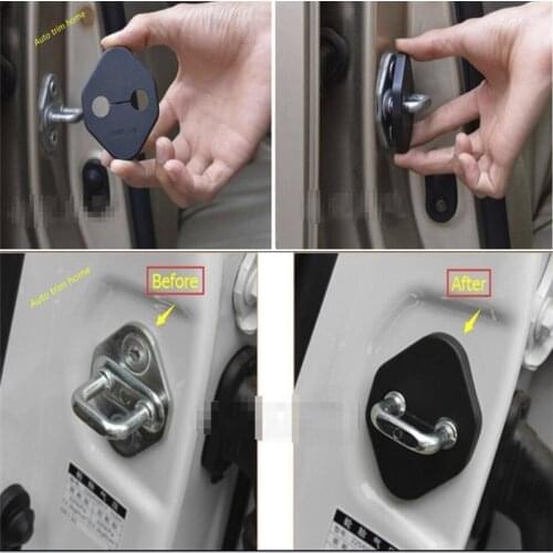 Lapetus Plastic Inner Car Door Lock Buckle Protection Cover Trim 4 Pcs Fit For Suzuki Vitara 2015 - 2020 Accessories
