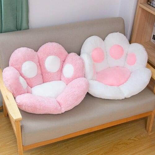 Suitable For Home Office, Hotel, Cafe, Modern Home Cushion, Chair Cushion, Cute Cats Claw-Shaped Plush Cushion