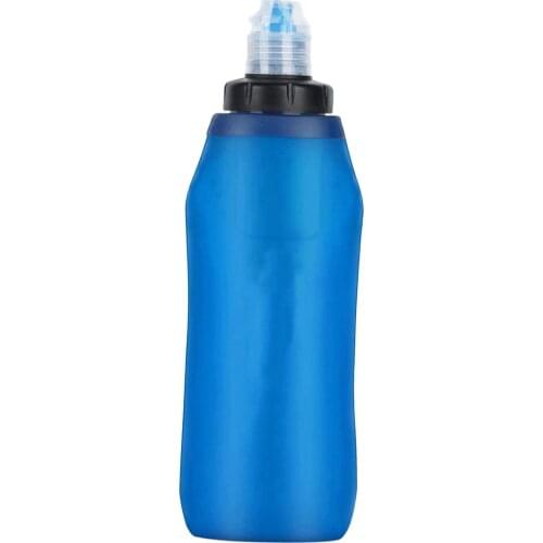 600ML Portable Collapsible Outdoor Survival Filtered Water Bottle Purifier Filtration Bag Hiking Gear