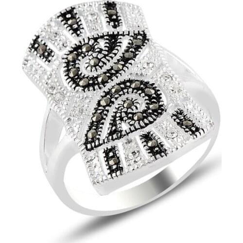 Silver 925 Sterling Zircon Stone Ring