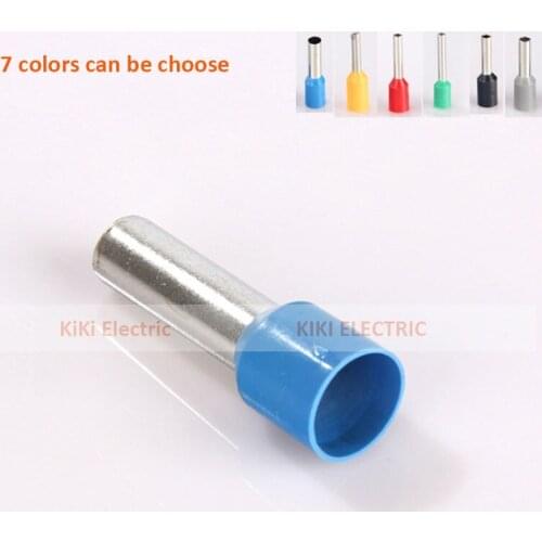 Gray Blue Pipe-shaped Pre-insulated End Terminal #14A.W.G. 2.5mm2 Wire copper crimp terminal GT-JT type 10mm pin connector E2510