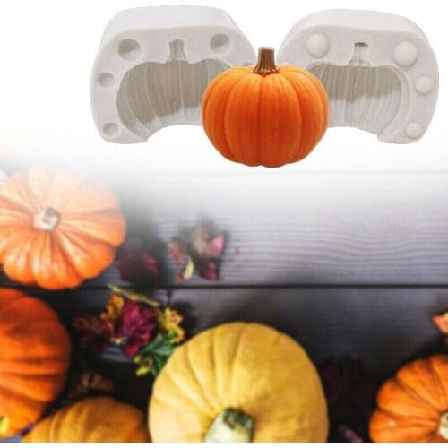 Halloween Three-dimensional Pumpkin Silicone Mold Cake DIY Chocolate Cookie Candy Bake Tool LBShipping