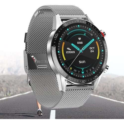 Smart Watch Men IP68 Waterproof ECG Bluetooth Call Blood Pressure Heart Rate Fitness Tracker Push Message Smartwatch Android IOS
