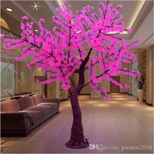 LED Cherry Blossom Tree Wedding Garden Holiday Light square Decor Outdoor Indoor led tree lights waterproof H:2m party favors