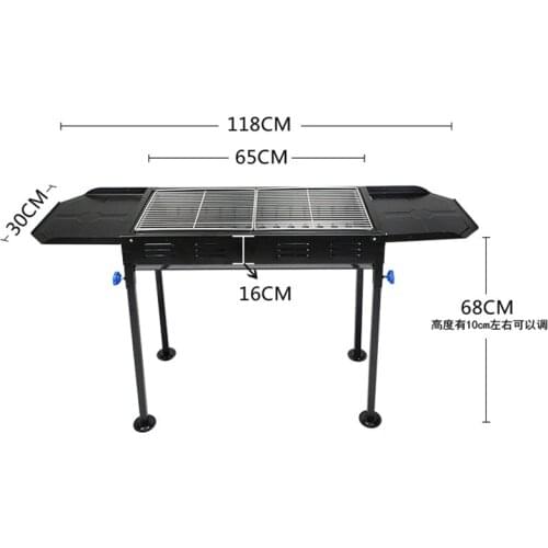 Thickened Type Large Barbecue Grill High Quality Household BBQ Barbecue Outdoor Charcoal Portable Grill For 5 People Hot Selling