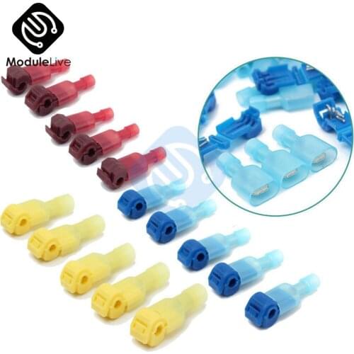 1 Set 60PCS Car Audio Quick Splice Crimp Terminal & Male Spade Wire Connector 22-10AWG Electronic Tools