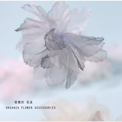 Organza Wedding Dress Gradient 3D Flowers Decoration Costume Accessories Corsage Wedding Clothing DIY Accessories