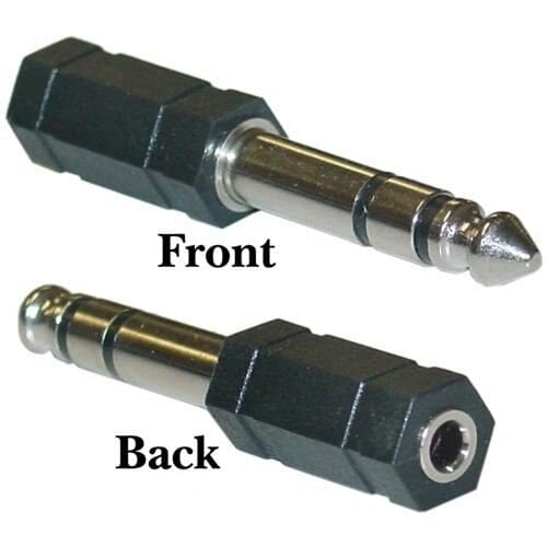 20 Pcs 6.35mm 1/4 inch Stereo TRS Male Plug to 3.5mm Female Socket Mini Jack Adaptor