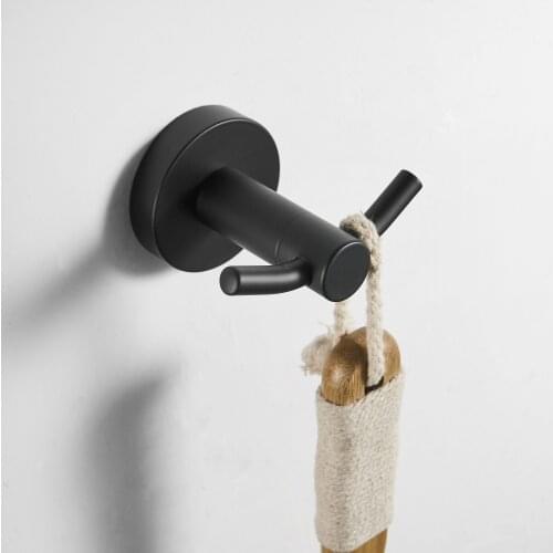 2019 Single Robe Hook SUS304 Stainless Steel Coat Hook Purse Holder Bathroom Wet Towels Clothes Hook Garage Key Hook