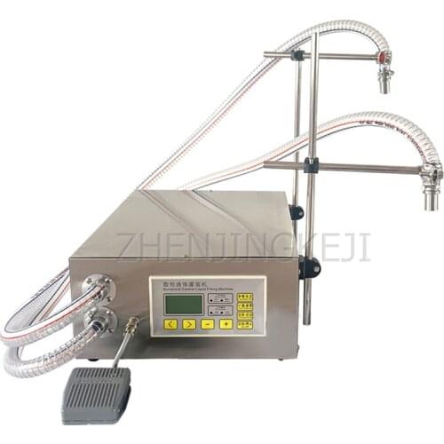220V/110V Small Double-Head CNC Liquid Filling Machine Laundry Liquid Soy Sauce Stainless Steel Quantitative Subpackage Tools