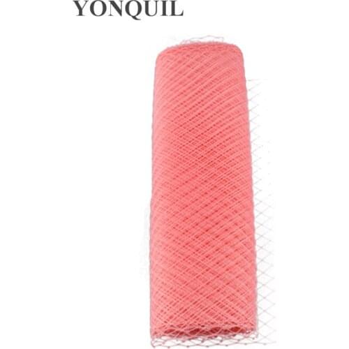 25Cm Pink Birdcage Veils for Fascinators Base Mesh Material Bridal Hair Accessory Women Millinery DIY Party Headwear 10Yard/Lot