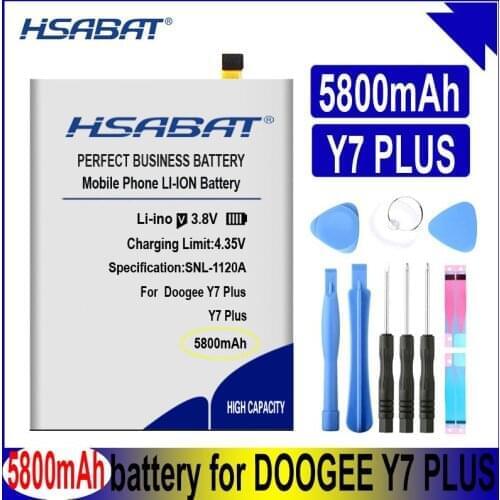 HSABAT BAT48755080 5800mAh Battery for DOOGEE Y7 Plus SmartPhone