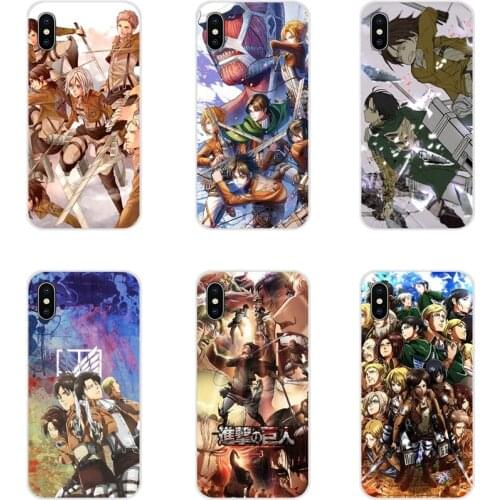 Accessories Phone Cases Covers Anime attack on Titan For Huawei Honor 4C 5C 6X 7 7A 7C 8 9 10 8C 8S 8X 9X 10I 20 Lite Pro