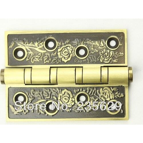 Free Shipping, brass Hinges for timber door / Metal Door, 3mm thickness, Low Noise,dark anti-copper Color