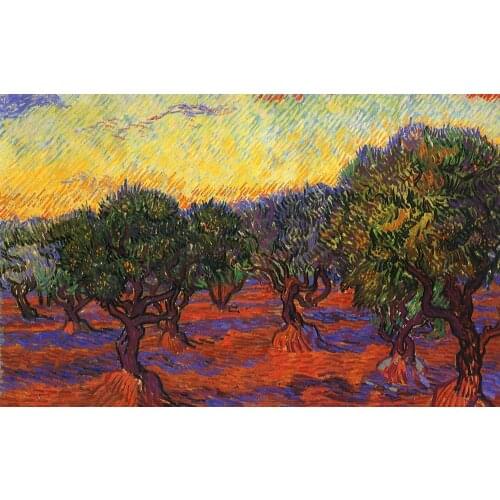 Bigger is Better 400x300MM Magnets JM10032 Painting_of_Vincent_Van_Gogh_-_Red_fields