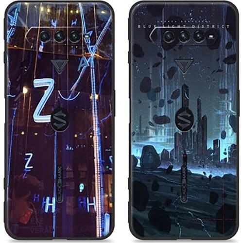 Case For BlackShark 4 Pro Black Matte Soft TPU Shockproof Cover For Black Shark 4 Phone Couqe For Xiaomi Black Shark 4 Pro Cases