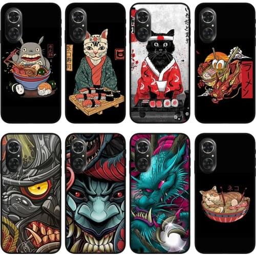 Anime Sushi phone case For huawei honor 30 50 pro 50se play 5t 4 , Protective silicone case for huawei nova 7 8 p50 pro