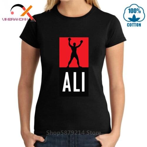 Muhammad Ali T-Shirt 2020 Summer woman MUHAMMAD ALI T Shirts Fitness Gym Casual Clothing New Cotton T-Shirt Homme Tops & Tees