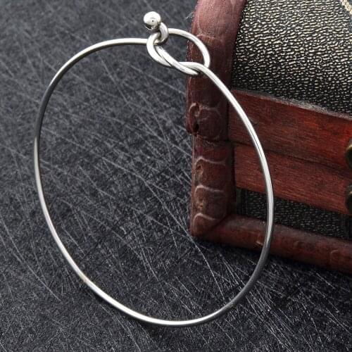 IJB0460 Fashion Gift 316L stainless steel Expandable knot Bangle Charm Bracelet Stainless Steel Adjustable Adult Teen Kids
