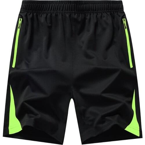 Summer Shorts Men Stretchy Zipper Pocket Drawstring Quick Dry GYM Sport Shorts Fitness Jogging Running Workout Shorts Shorts 6XL
