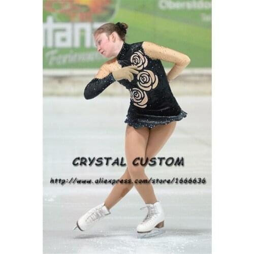 Girls Figure Skating Dresses Graceful New Brand Custom Ice Skating Dresses For Competition DR4404