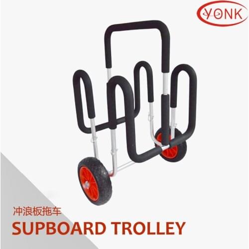 Kayak Double Surfboard Beach Trailer Surfing Board Trailer Cart Portable Carrying Y07007 Cart