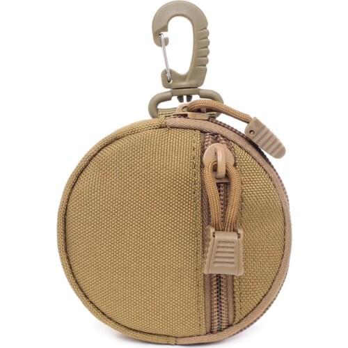 Utility Tactical EDC Pouch Mini Key Wallet Men Coin Purses Military Army Keychain Zipper Holder Small Outdoor Hunting Waist Bag