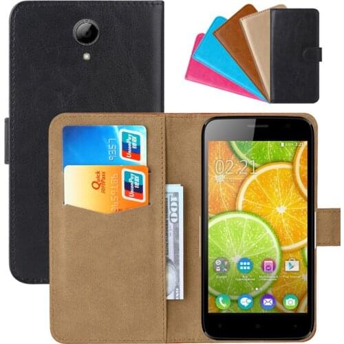 Luxury Wallet Case For BQ BQS-5030 Fresh PU Leather Retro Flip Cover Magnetic Fashion Cases Strap