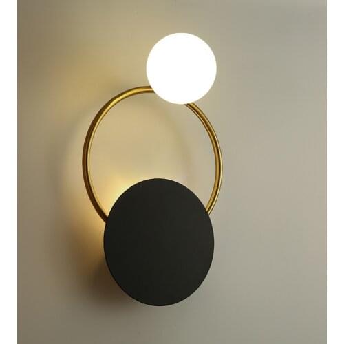 Nordic Led Wall Light Mirror Lamp on The Apply Wall Stickers Dressing Table Bedside Bathroom Bedroom Indoor Lighting Home Decor