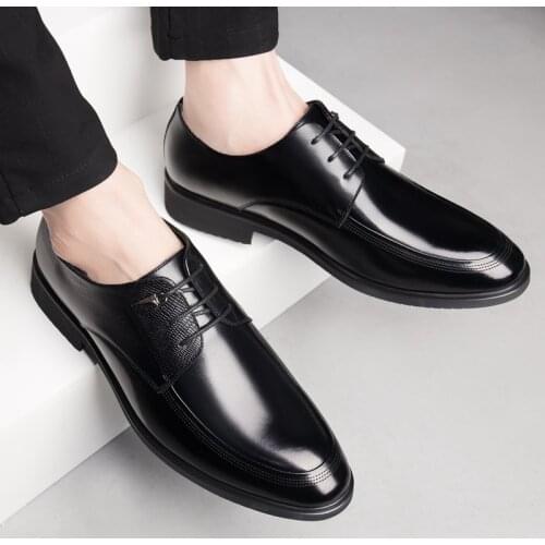 Derby Oxford Shoes Men Dress Formal Leather Shoes Luxury Brand Office Wedding Shoes Men Original Big Size 48 49 Free Shipping