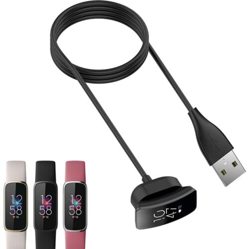 Smartband USB Charging Cable Cord Dock Charger Adapter Charge Wire For Fitbit Luxe Wristband Smart Band Bracelet Accessories