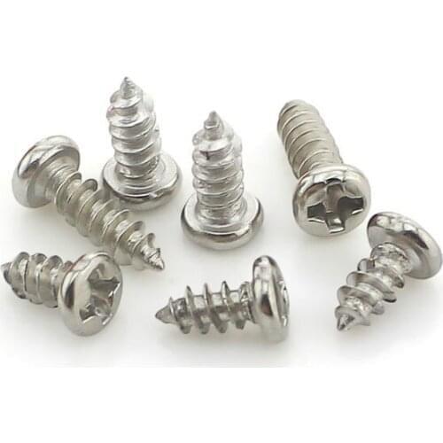 Micro cross round pan head tapping screws M2*6