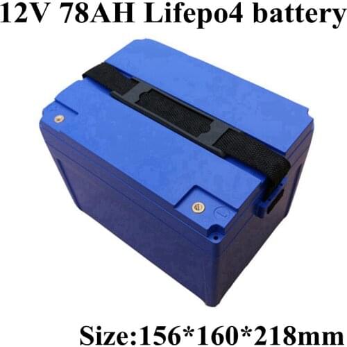 High Quality LifePo4 Battery Price 12v 78ah 80ah for Solar Lighting System Solar Energy Storage RV Autocaravanas Camper Caravan
