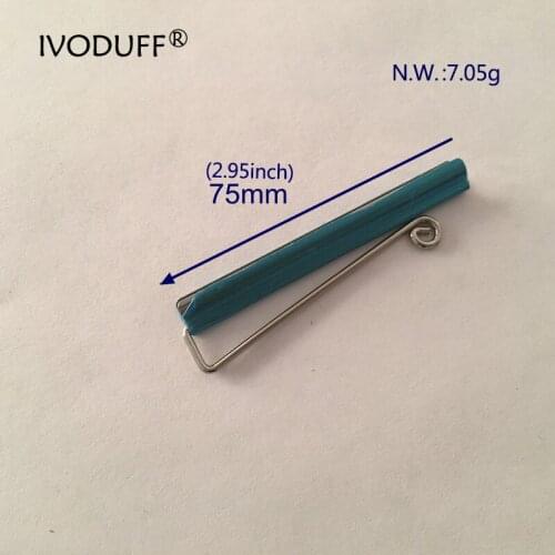 75mm Iron Wire Money Clips, Simple Metal Clasp For DIY Wallet Metal Accessories