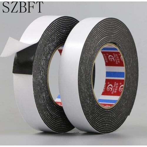1Pcs Super sticky 2mm thickness 5m length EVA Sponge double - sided Foam Tape waterproof EVA Black Foam Tape
