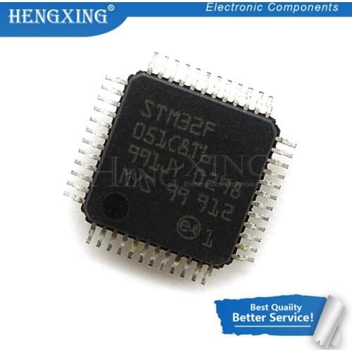 1pcs/lot STM32F051C8T6 STM32F051C8 STM32F051 32F051 QFP-48 In Stock