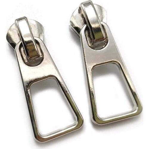 20pcs/lot, Quality Simple Silver Color 5# Metal Zipper Slider for Metal Zipper