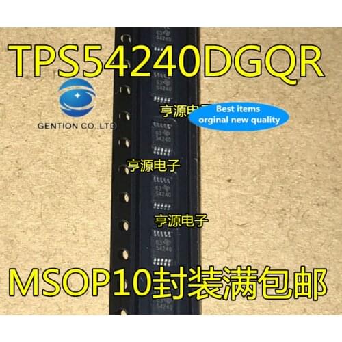 20pcs 100% orginal new TPS54240 TPS54240DGQR 54240 screen printing MSOP10 package regulator IC chip real stock
