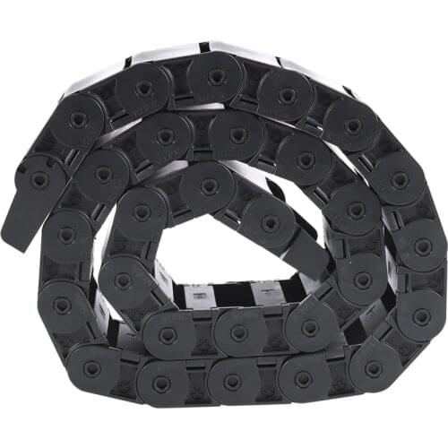 40.55" Black Cable Wire Carrier Drag Chain Nested 18x50mm