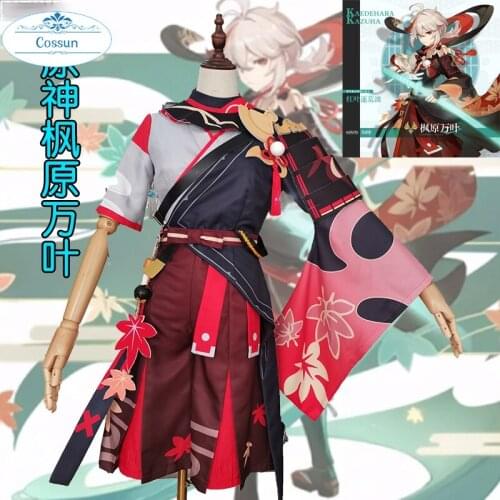 Anime! Genshin Impact Kaedehara Kazuha Game Suit Uniform Cosplay Costume Halloween Party Role Play Outfit For Unisex 2021 NEW
